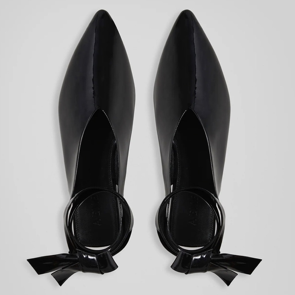 Women Maude Flats patent Black